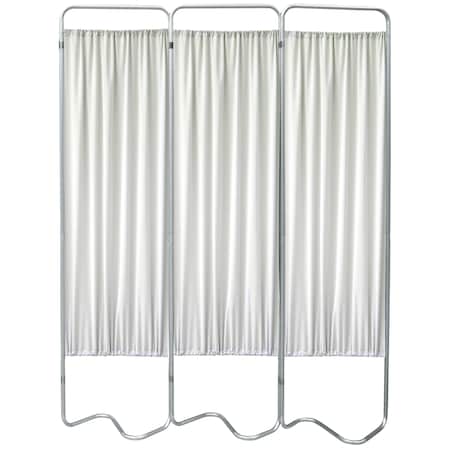 Omnimed 3 Section Beamatic Privacy Screen with Fabric Panels, Frost 153053-45